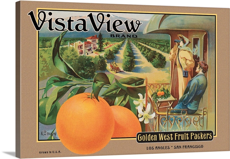 Crate Label “Orange” Wall Art, Canvas Prints, Framed Prints, Wall Peels