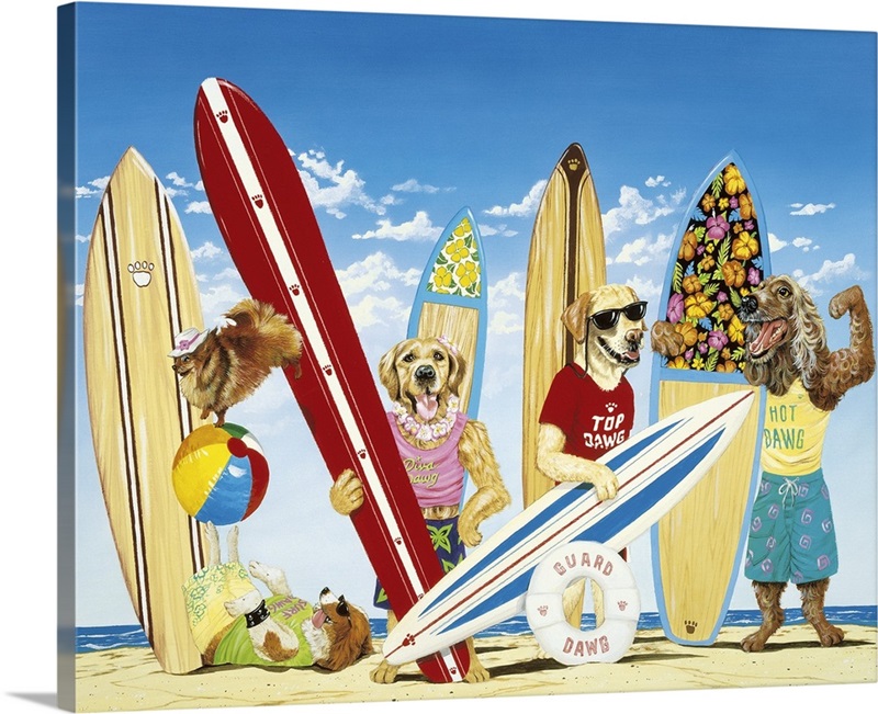 K-9 Surf Club | Great Big Canvas