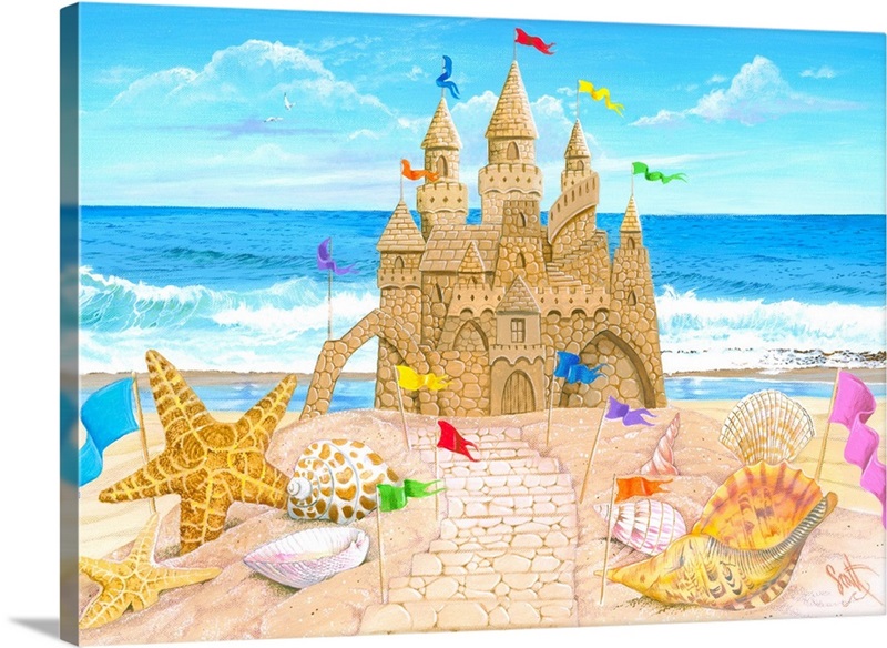 Sand Castle Wall Art, Canvas Prints, Framed Prints, Wall Peels Great