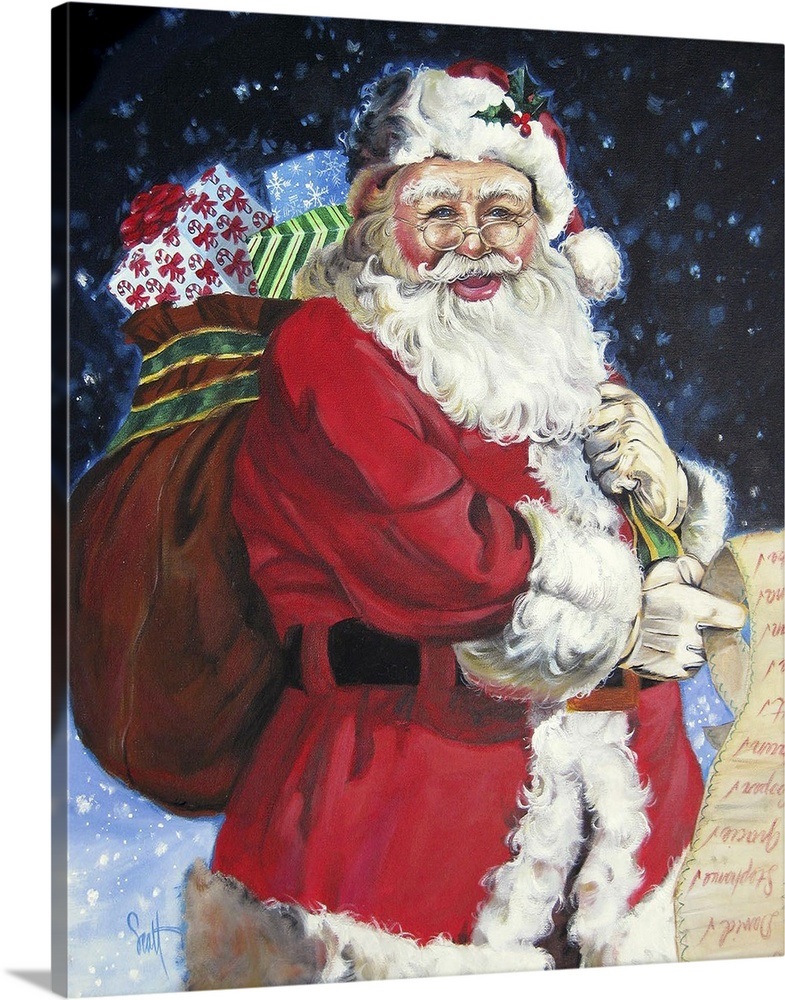 Santa Wall Art, Canvas Prints, Framed Prints, Wall Peels Great Big Canvas