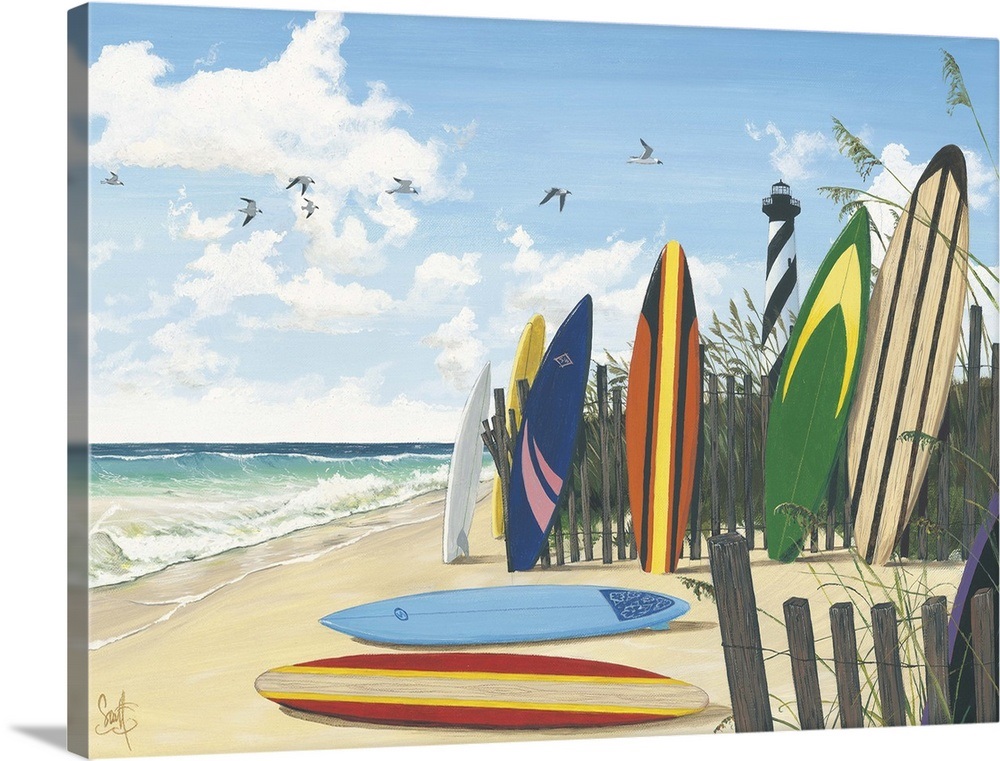 Surf Boards Wall Art, Canvas Prints, Framed Prints, Wall Peels Great