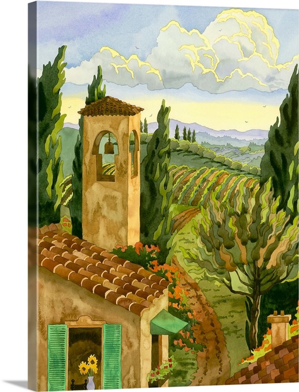 Tuscan Afternoon Wall Art, Canvas Prints, Framed Prints, Wall Peels