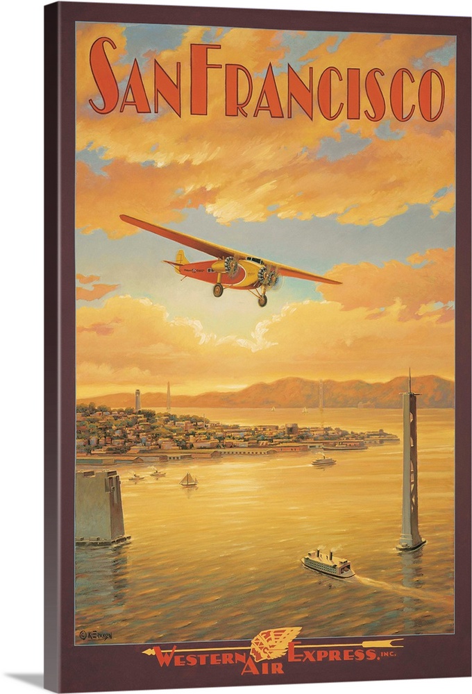 Western Air Express, San Francisco, California Wall Art, Canvas Prints,  Framed Prints, Wall Peels | Great Big Canvas