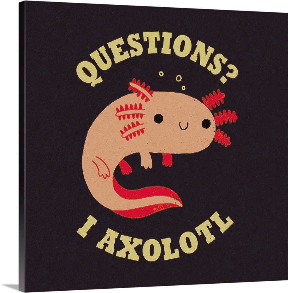 Best Axolotl Dad Ever,Cute Funny Axolotl #2 Canvas Print / Canvas