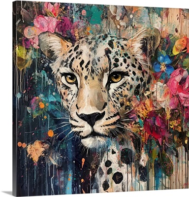 Cheetah And Flowers image thumbnail