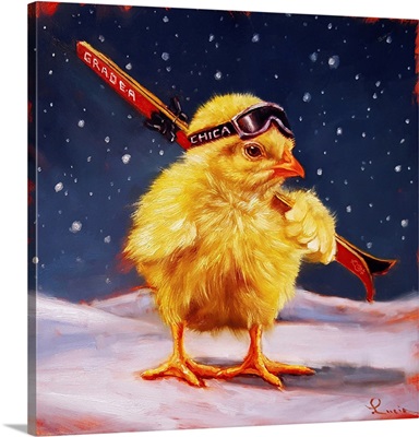 Chick With Sticks