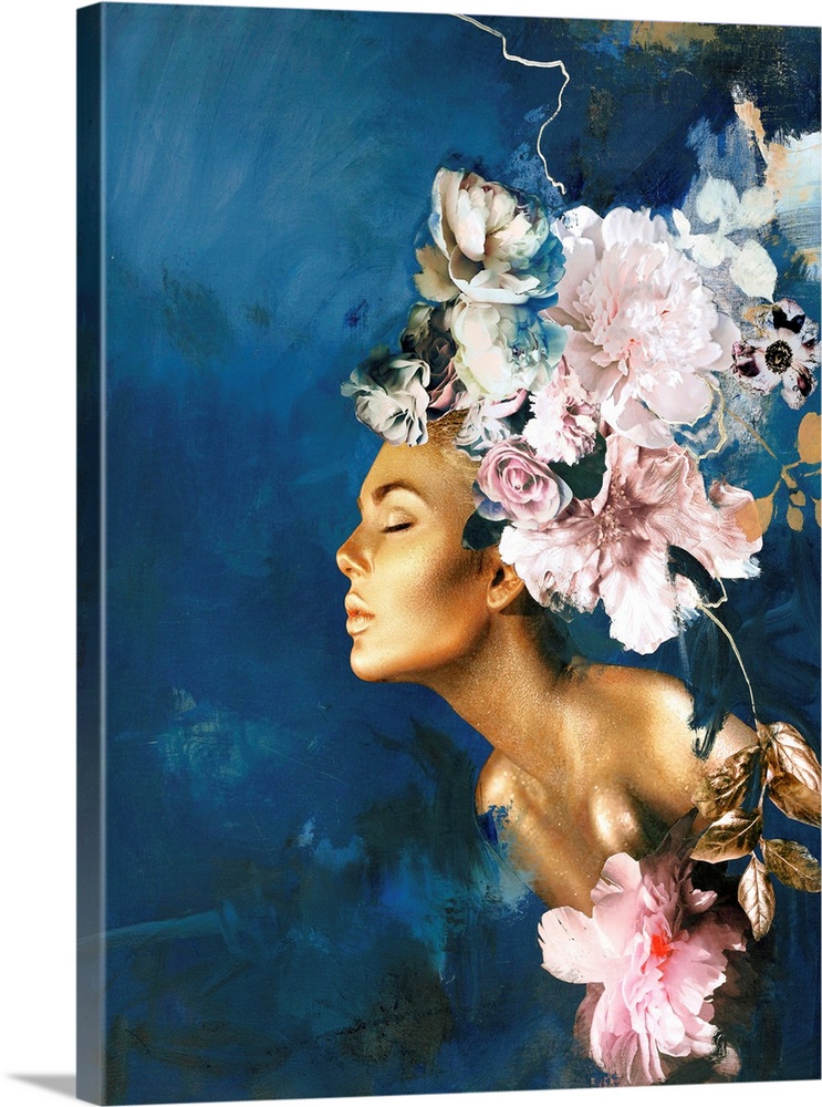 Gold On Blue Couture