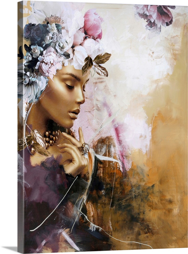 Gold On Purple Couture