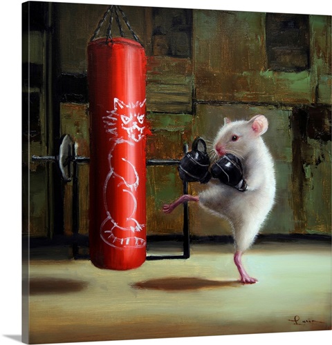 Gym Rat' Poster, picture, metal print, paint by Mesh