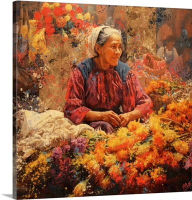 Mexican Flower Lady I image thumbnail