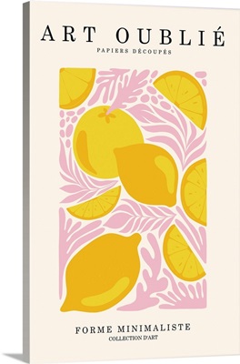 Pink Leaves And Lemons