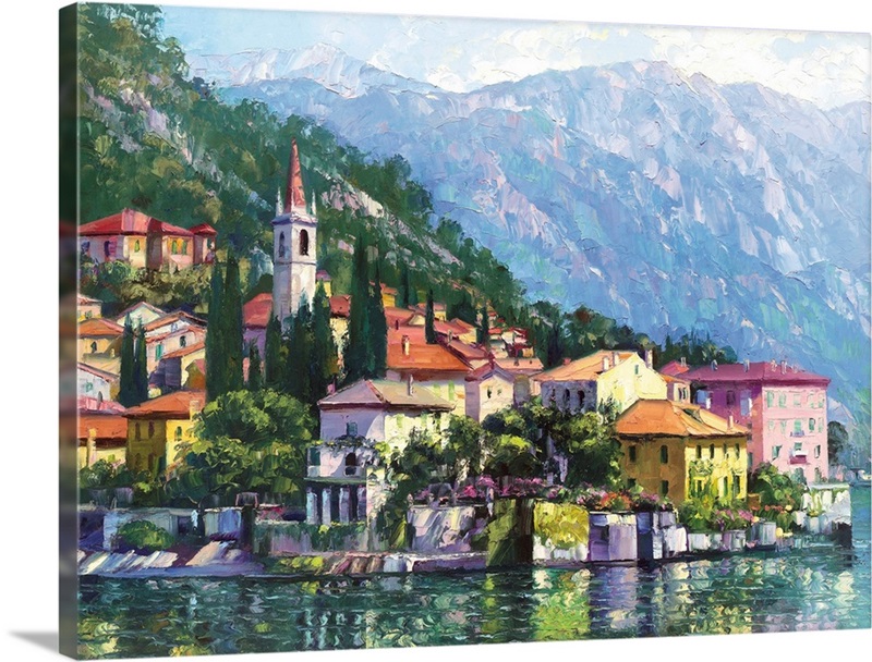Reflections of Lake Como Great Big Canvas