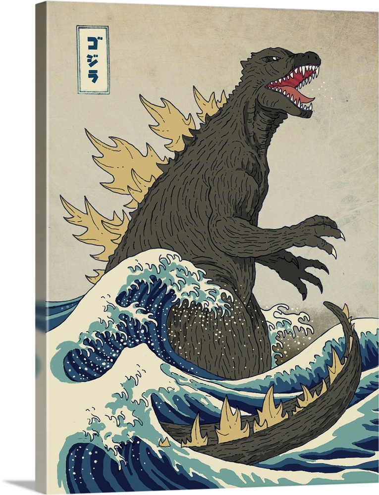 Godzilla Art Poster Great Format A0 Wide Print 