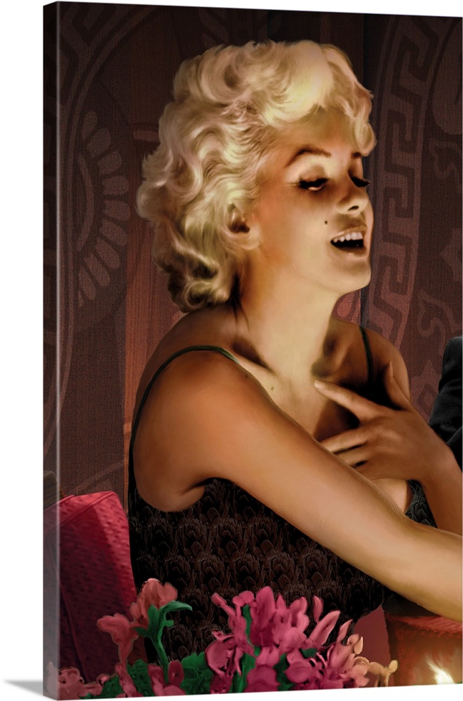 Chris Consani lends dark allure and masculine perspective to movie fantasy settings, such as Marilyn Monroe.