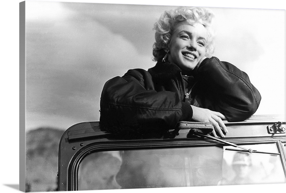 Photograph of Marilyn Monroe's favorite shot from entertaining the troops during 1954 USO tour in South Korea.