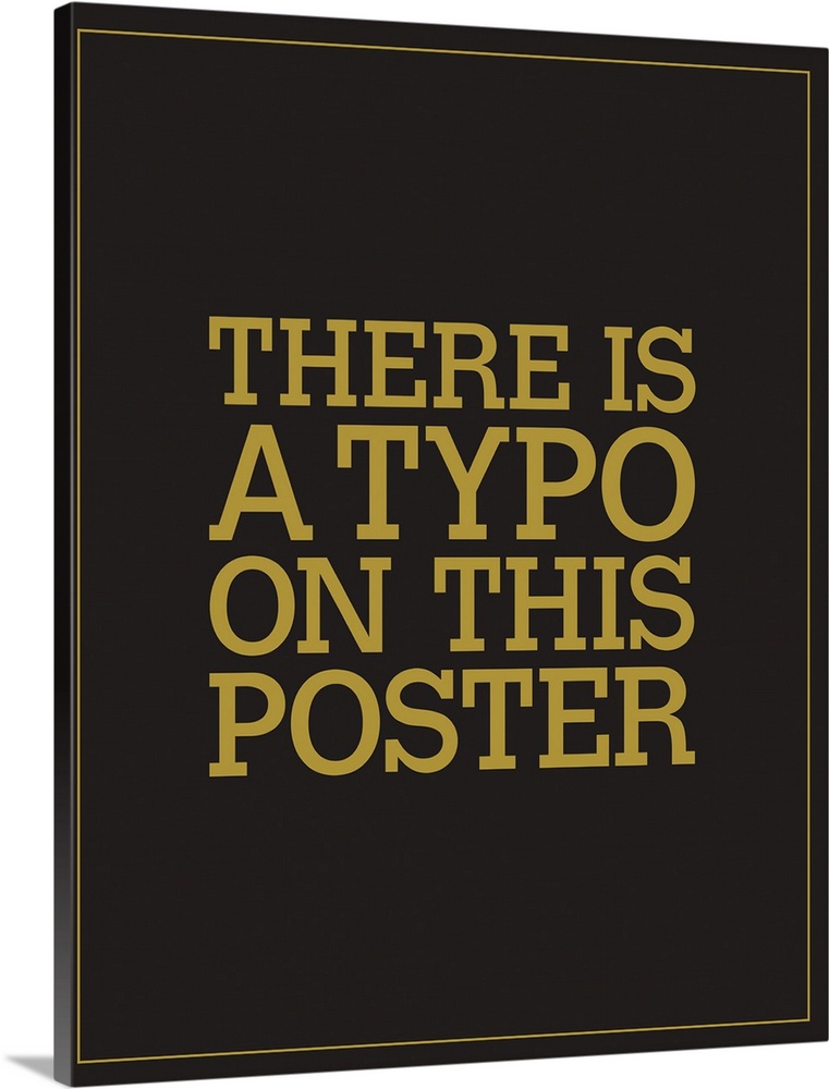 Digital art painting of a poster titled Typo by JJ Brando.