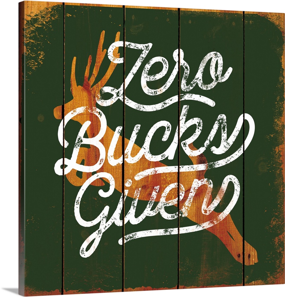 Digital art painting of a poster titled Zero Bucks by JJ Brando.