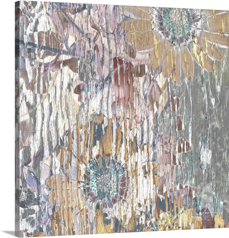 Weathered floral panels. A bit shabby. A bit chic.