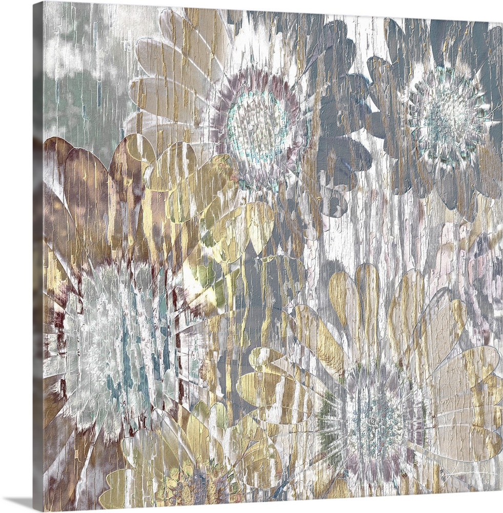 Weathered floral panels. A bit shabby. A bit chic.