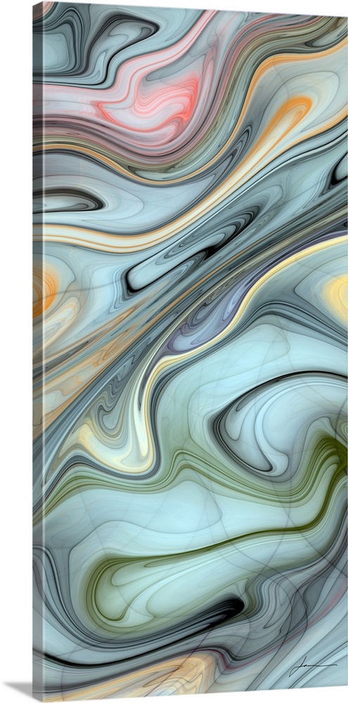 Swirling neutral colors like an abstract oil slick.