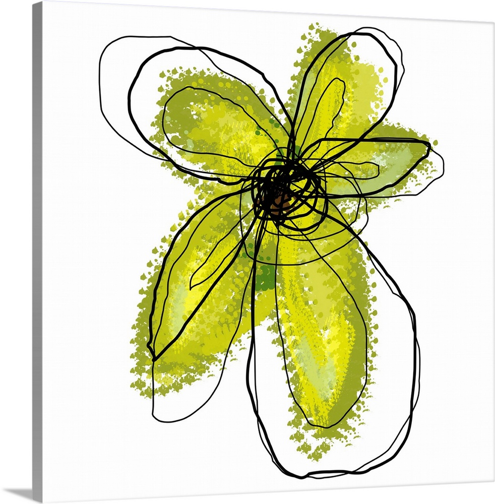 A digital blossom on a blank background this abstract flower makes the perfect contemporary decorative accent for a modern...