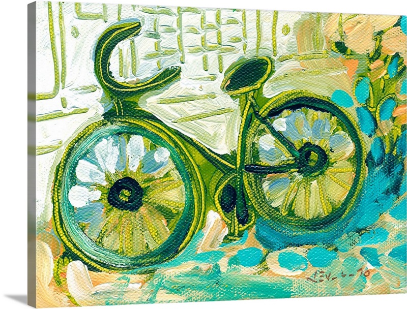 A Bicycle Ride Downtown Wall Art, Canvas Prints, Framed Prints, Wall