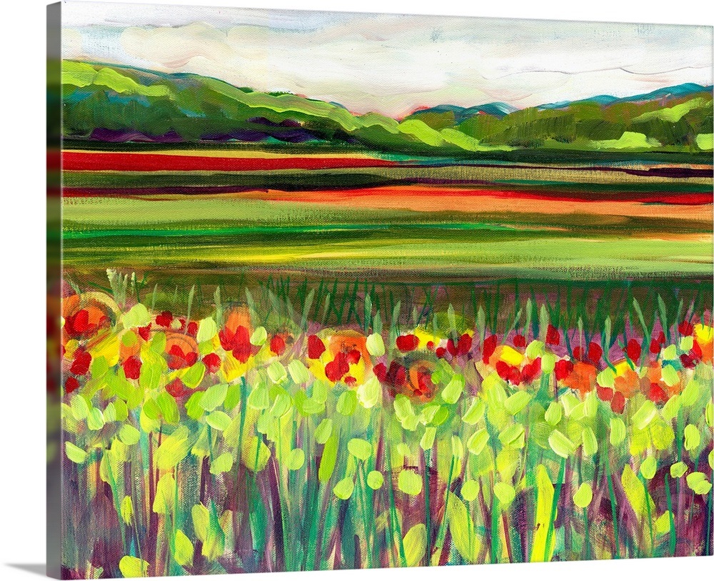 Wildflower Meadow Wall Art, Canvas Prints, Framed Prints, Wall Peels