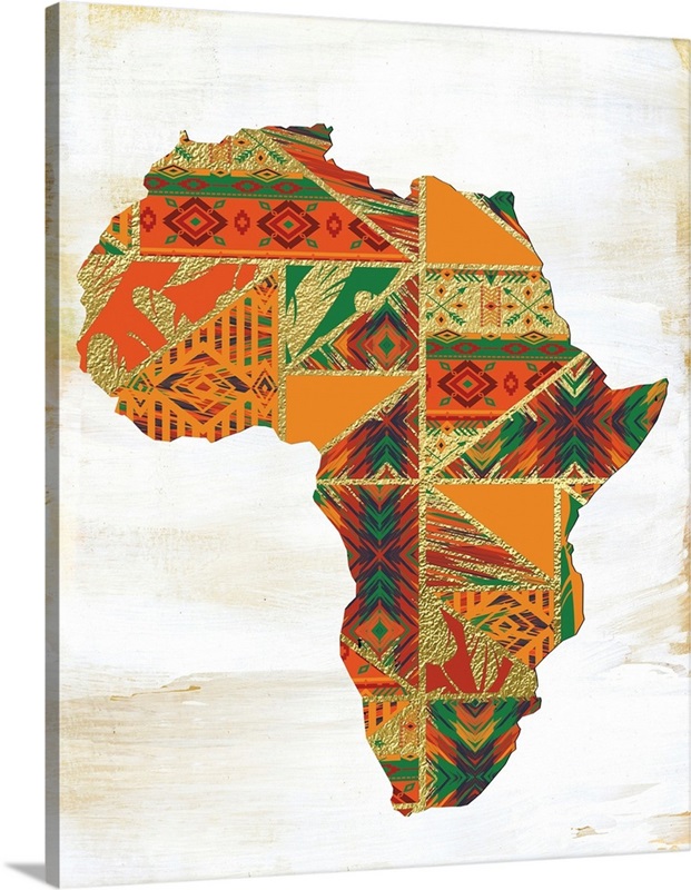 African Map 1 Wall Art, Canvas Prints, Framed Prints, Wall Peels