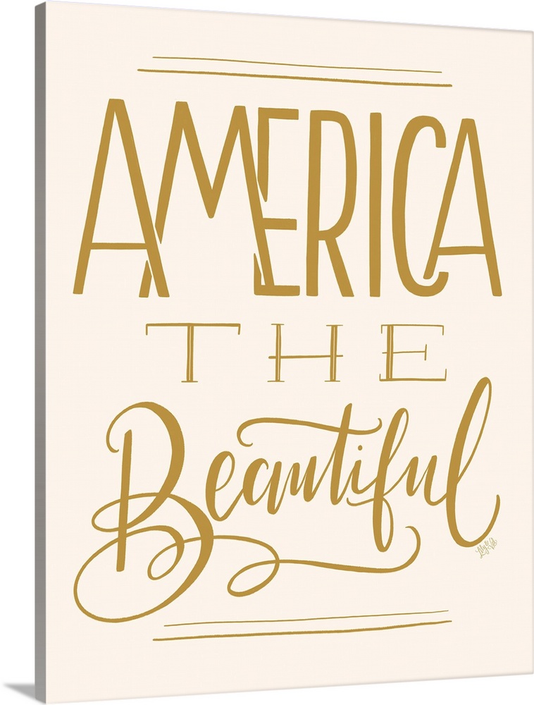 America The Beautiful Gold