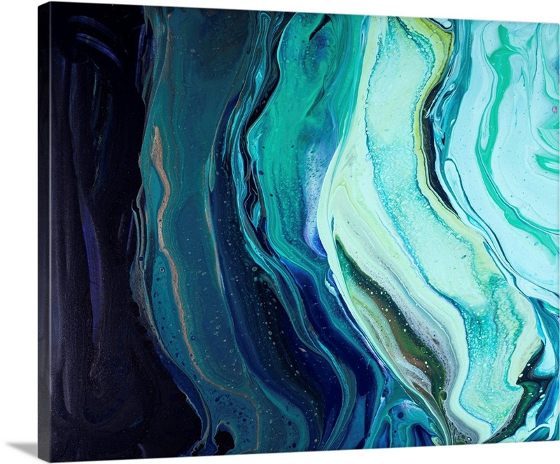 Aqua Abstract 59 Wall Art, Canvas Prints, Framed Prints, Wall Peels Great Big Canvas