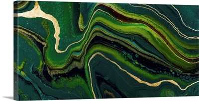 Emerald Green Abstract 6