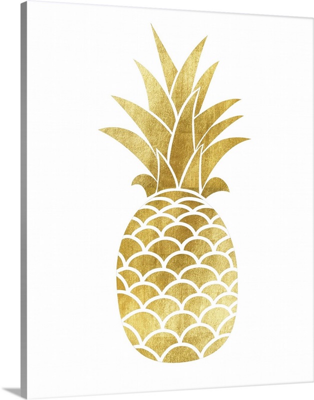 Gold Pineapple Great Big Canvas