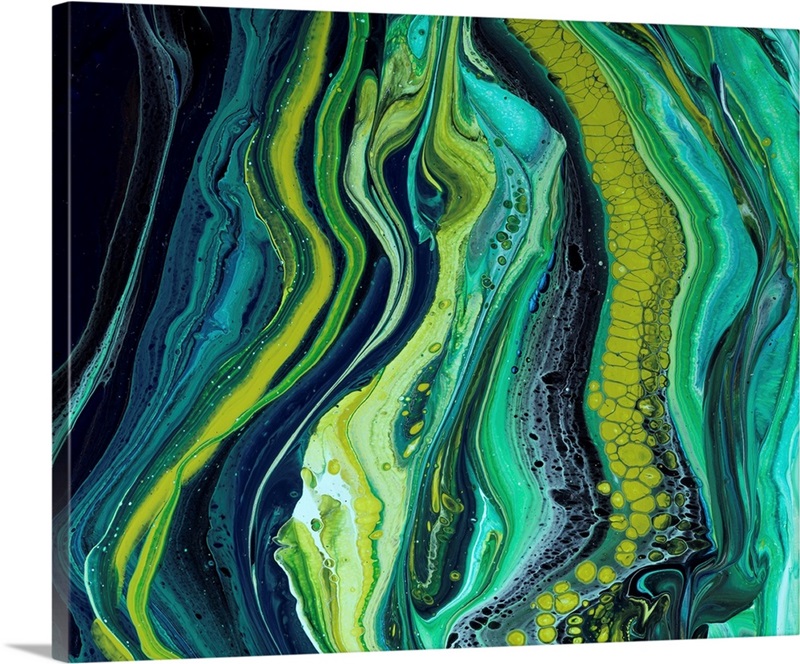 Green And Blue Abstract 57 | Great Big Canvas