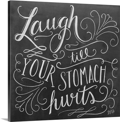 Laugh Till Your Stomach Hurts Handlettering