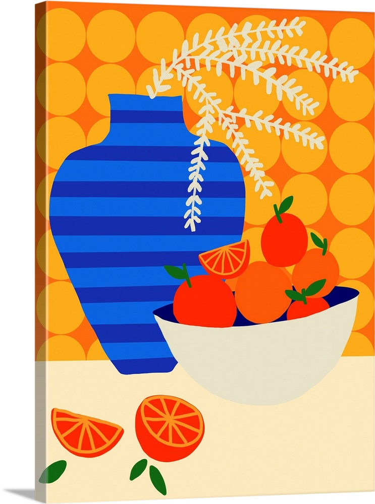 Oranges On Retro Kitchen