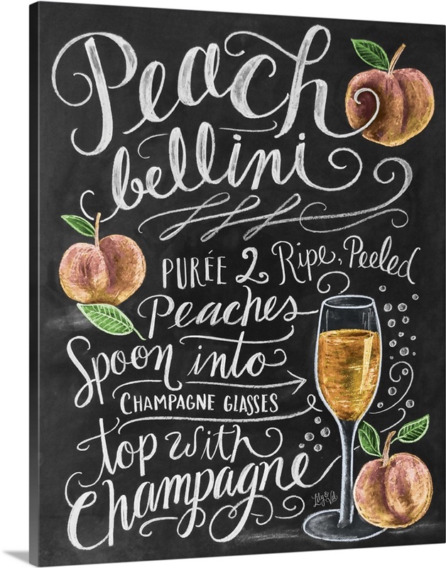 Peach Bellini Handlettering | Great Big Canvas