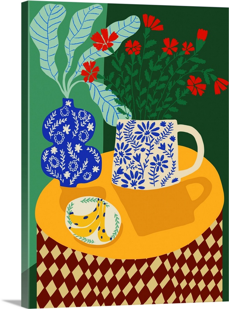 Porcelain And Carnations