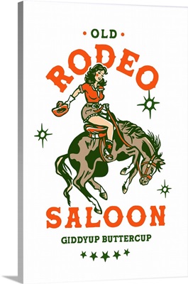 Rodeo Saloon Cowgirl