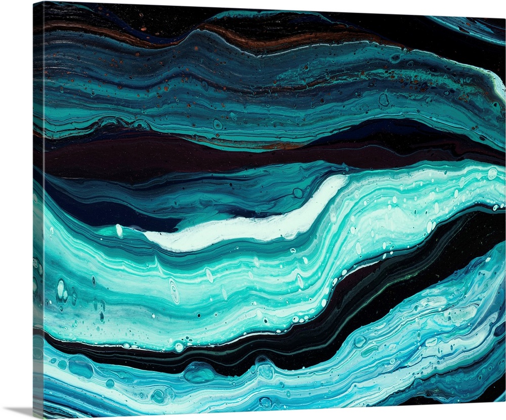 Teal Abstract 37