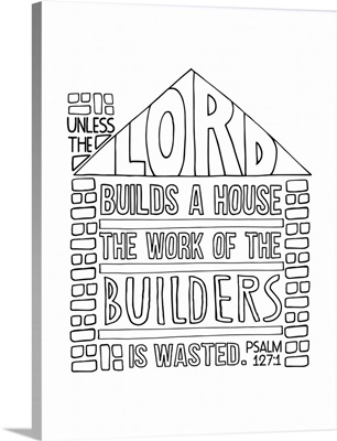 The Lord's House Handlettered Coloring