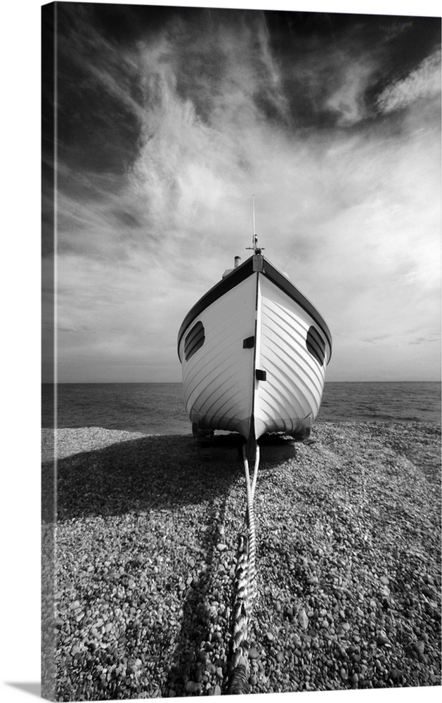 Infrared image of a fishing boat, Dungeness, Kent, UK