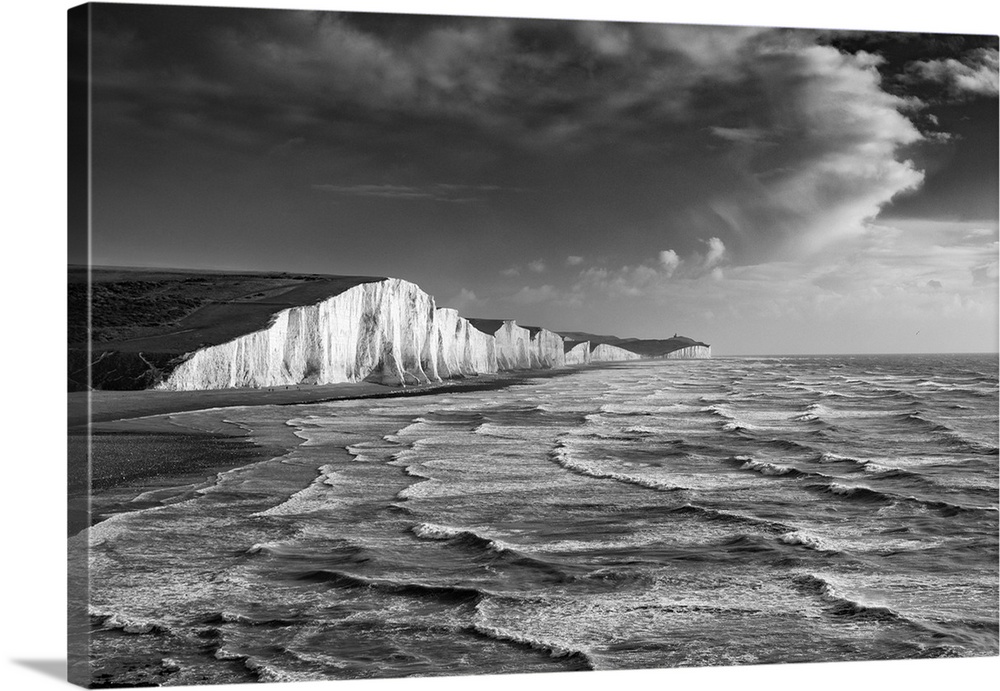 A Stormy Sea, Seven Sisters, East Sussex, England