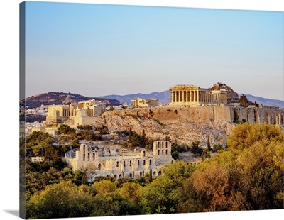 Acropolis At Sunset, Athens, Attica, Greece
