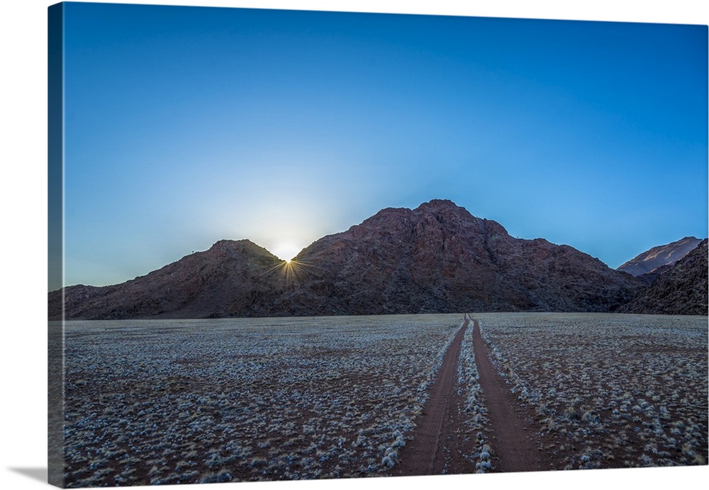 Africa, Namibia. Sunrise at Kanaan farm in Southern Namibia.