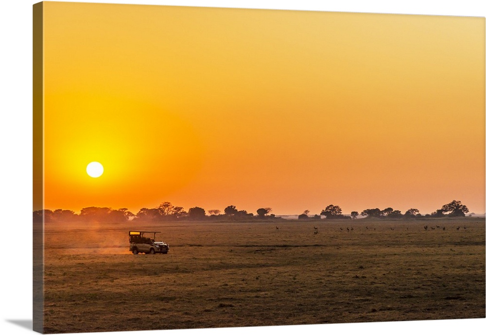 Africa, Zambia. Sunrise in the Kafue National park.