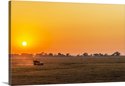 Africa, Zambia, sunrise in the Kafue National park
