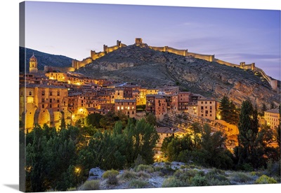 Albarracin With Its Ancient Walls, Aragon, Spain
