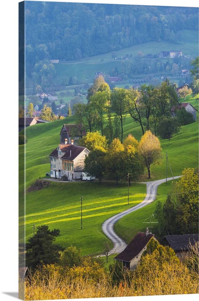 Alpine huts in Grisons (Graubunden) canton, Switzerland.