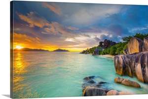 Anse Source d'Argent beach, La Digue, Seychelles image thumbnail