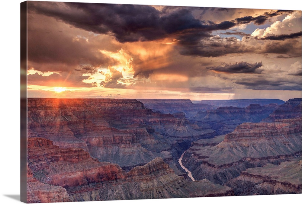 USA, Arizona, Grand Canyon National Park (South Rim), Colorado River from Mohave Point